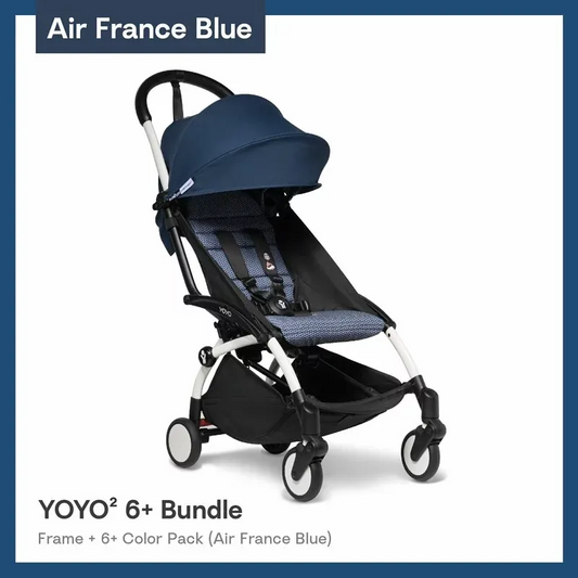 Stokke® YOYO² 6 + Color Pack  Stroller 2pc Bundle(Air France Blue)