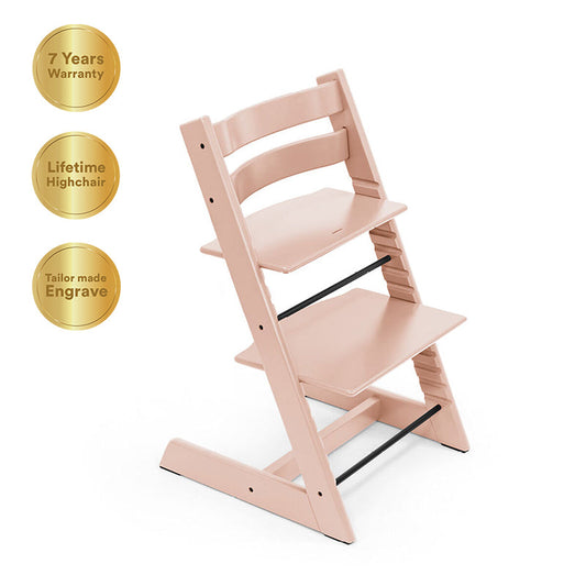 Tripp Trapp®High Chair (Beech)Serene Pink