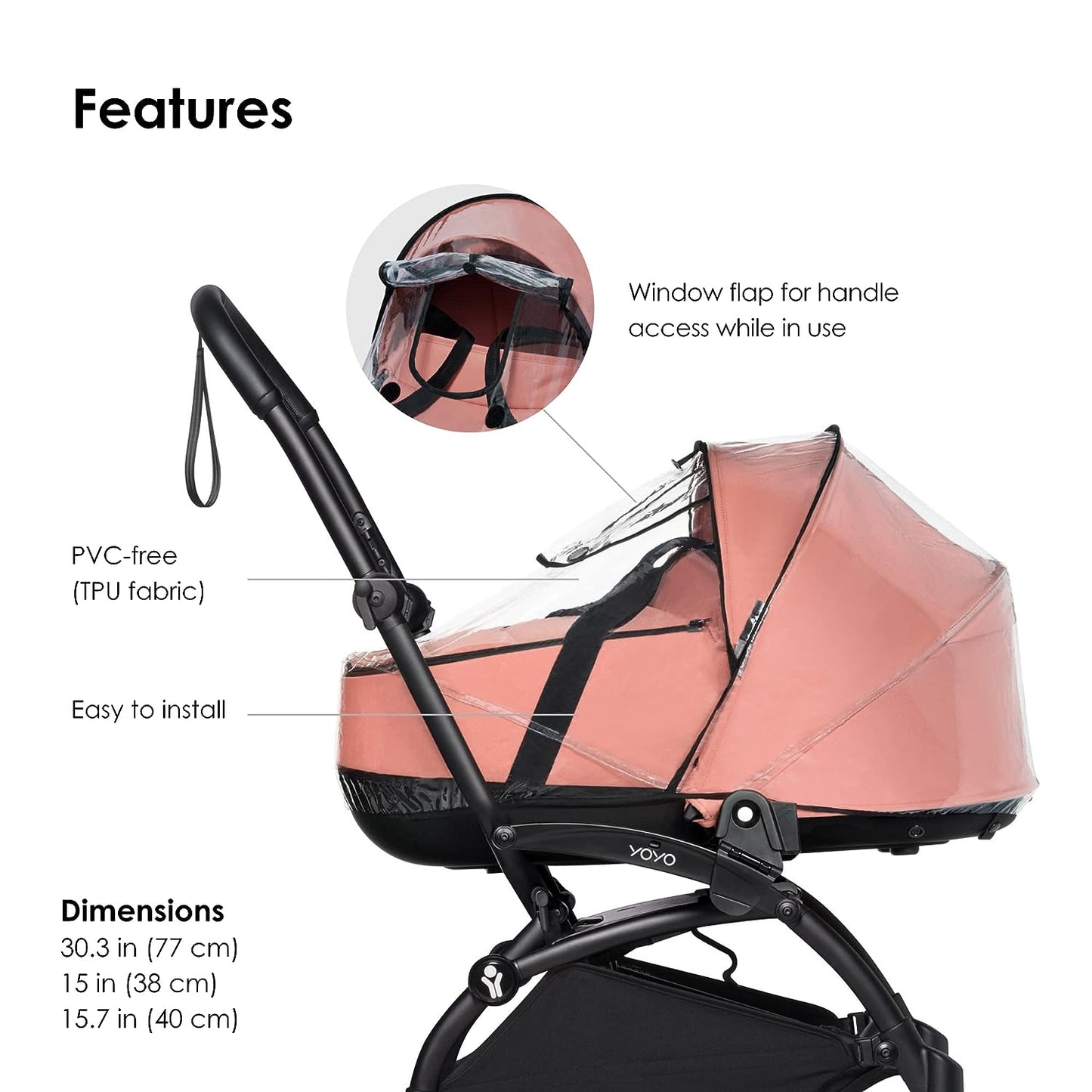 Stokke® YOYO® bassinet rain cover【Pre Order Now! Delivery after  late May】