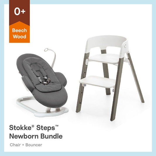 Stokke® Steps™ High Chair(Beech) 0+Newborn  2 pc Bundle