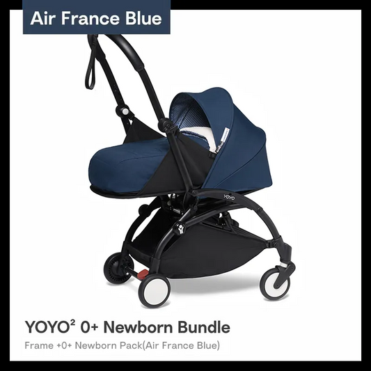 Stokke® YOYO² 0+newborn pack  Stroller 2pc Bundle(Air France Blue)