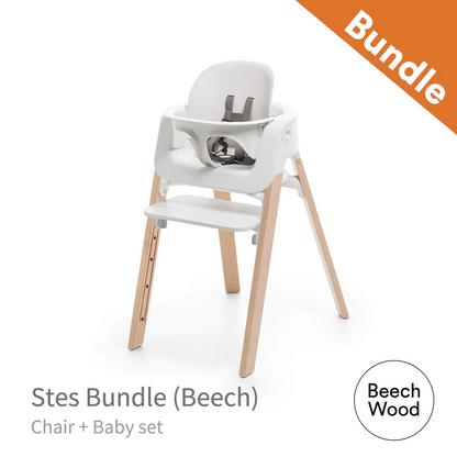 Stokke®Steps™High Chair 2pc Bundle(beech)