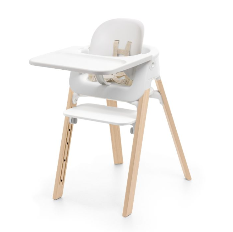 stokke steps 餐椅 Stokke - Steps™ 多功能嬰童椅(白色/天然色)| Stokke