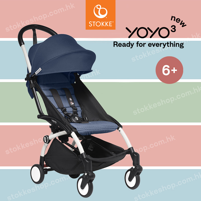 Stokke® YOYO³ stroller from 6 months (Air France Blue)