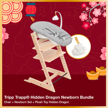 Tripp Trapp®(Oak) Hidden Dragon Newborn 3pc Bundle(0-36m)