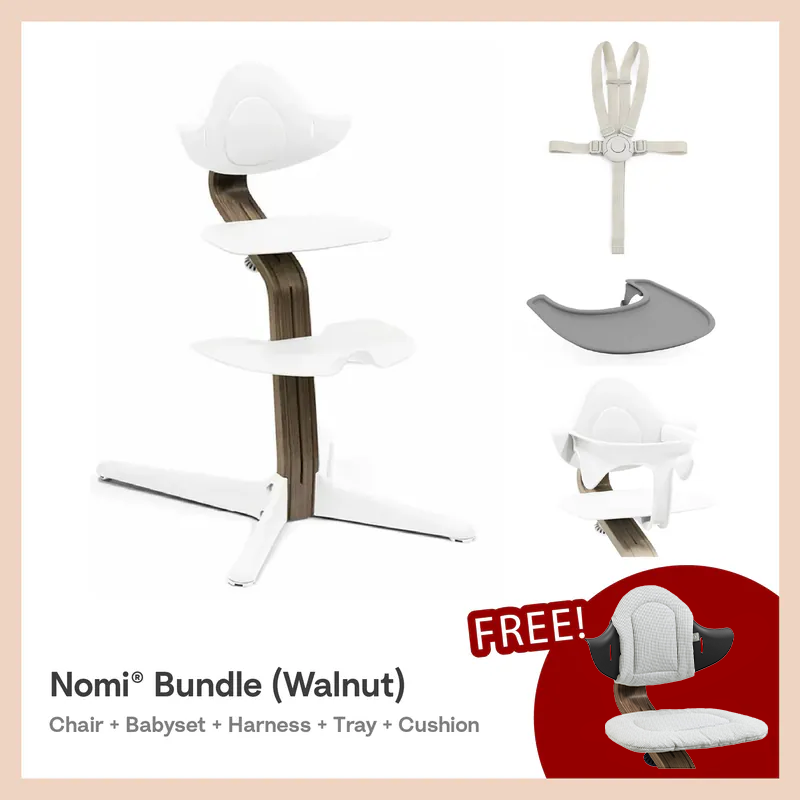 Stokke®Nomi®4pcs bundle 6-36m (Walnut Collection)