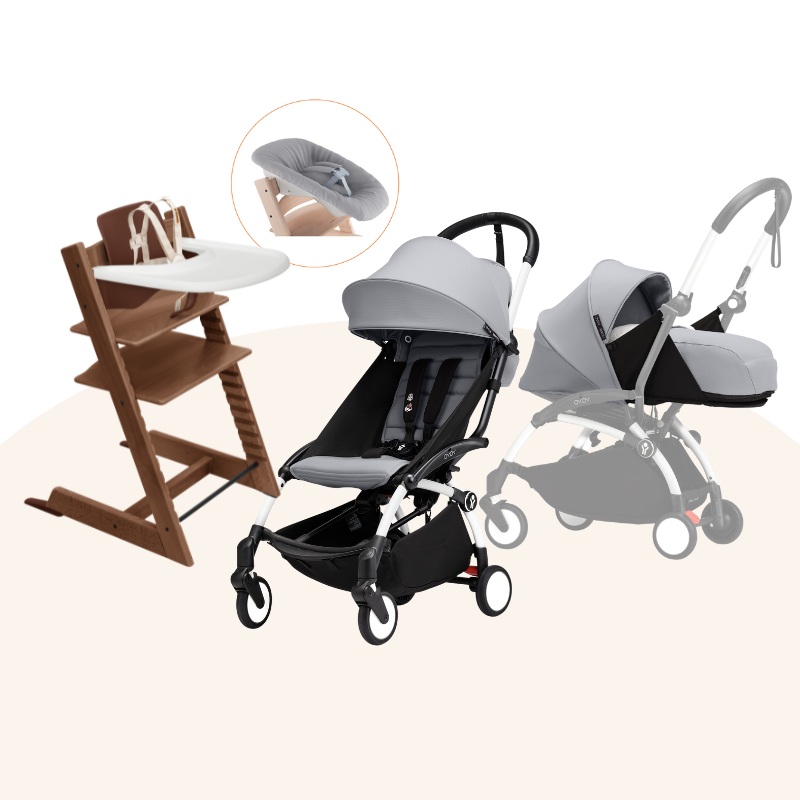 Stokke® TT＆YOYO³ Newborn Bundle (Oak, for 0-36 months)