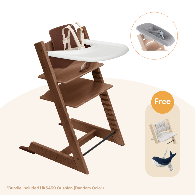 Stokke® Tripp Trapp® 初生嬰兒5件套 (橡木系列，適合0-36個月)