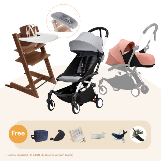 Stokke® TT＆YOYO³ Newborn Bundle (Oak, for 0-36 months)