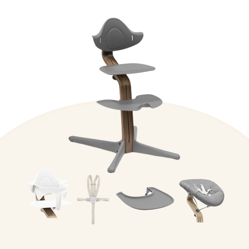 Stokke® Nomi® 5pcs Bundle (Walnut, for 0-36 months)