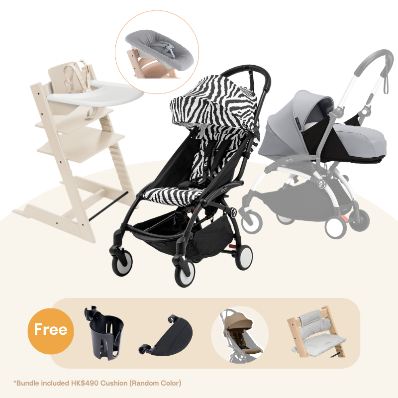 Stokke - TT＆YOYO³ Newborn Bundle (Beech/Wild Collection, for 0-36 months)