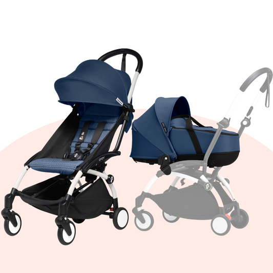Stokke® YOYO³ - 6+ Newborn Shell Bundle(Air France Blue)