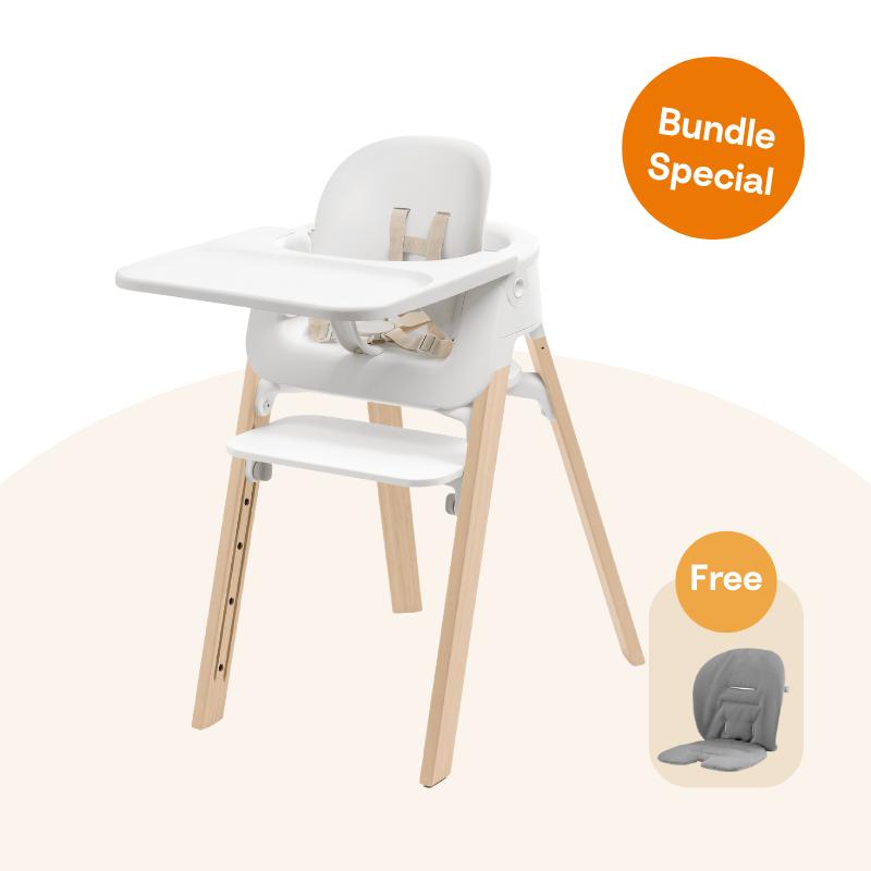 Stokke - Steps™ 多功能嬰童椅(白色/天然色)