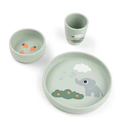 Done by Deer - Stick & Stay First Meal Set Elphee Green