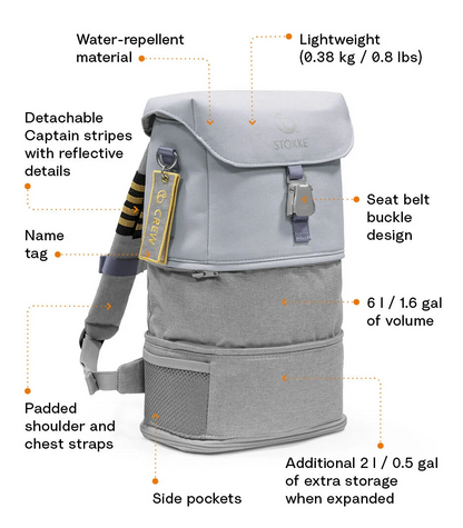 Stokke® JetKids™ 背包(北極藍)