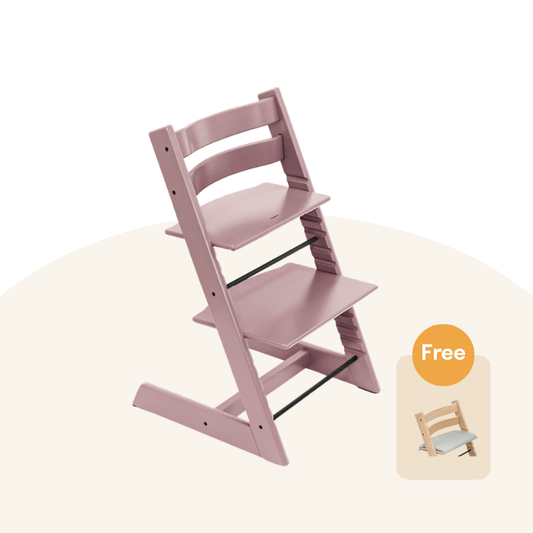 Stokke - Tripp Trapp® High Chair (Beech) Heather Mauve