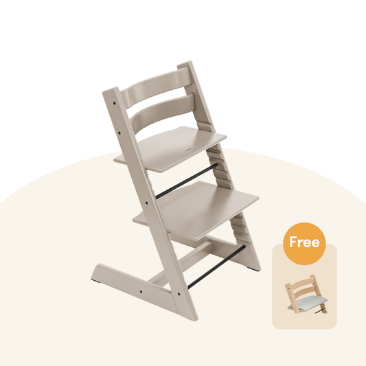Stokke - Tripp Trapp® High Chair (Beech) Cashmere Grey