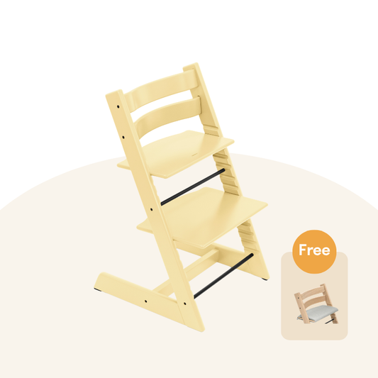 Stokke - Tripp Trapp® High Chair (Beech)Lemon Yellow
