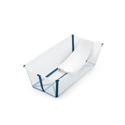 Stokke® Flexi Bath® Bundle Tub with Newborn Support XL Transparent Blue