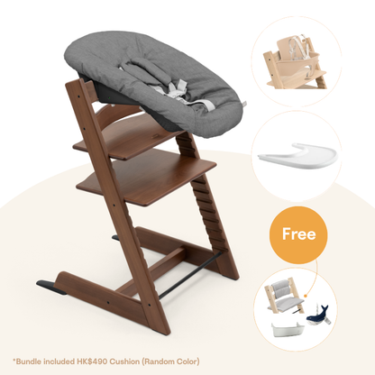 Stokke® Tripp Trapp® 初生嬰兒5件套 (胡桃木系列，適合0-36個月)