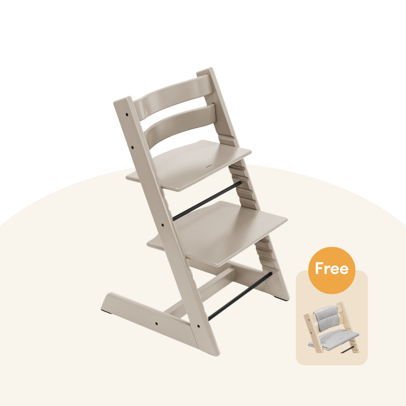 Stokke - Tripp Trapp® High Chair (Beech) Cashmere Grey