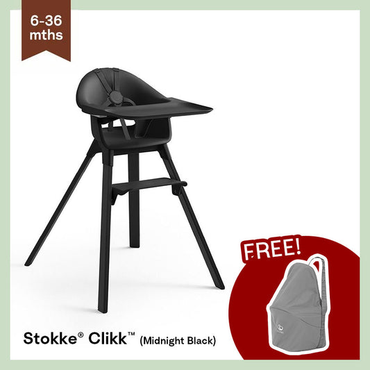 Stokke® Clikk™ High Chair (Midnight Black)