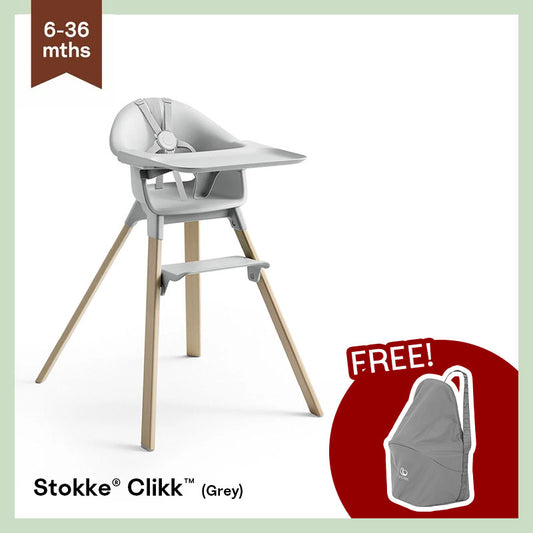 Stokke® Clikk™ High Chair (Grey)