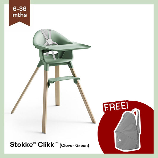 Stokke® Clikk™ High Chair (Clover Green)