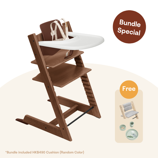 Stokke - Tripp Trapp® 4件套 (橡木系列，適合6-36個月)