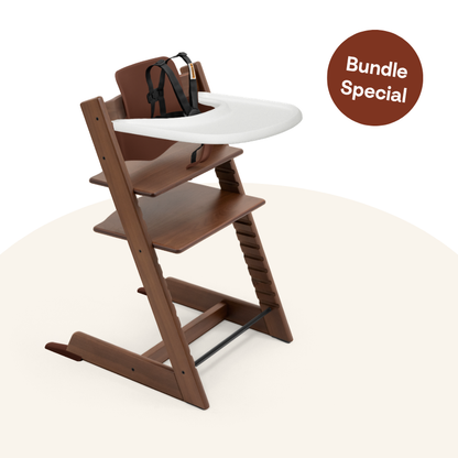 Stokke® Tripp Trapp® 4pcs Bundle (Walnut, for 6-36 months)