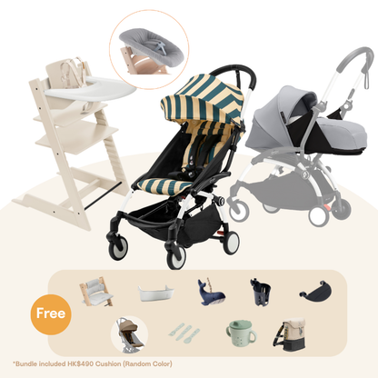 Stokke® Tripp Trapp＆YOYO³ 海岸系列 初生組 (櫸木系列，適合0-36個月)