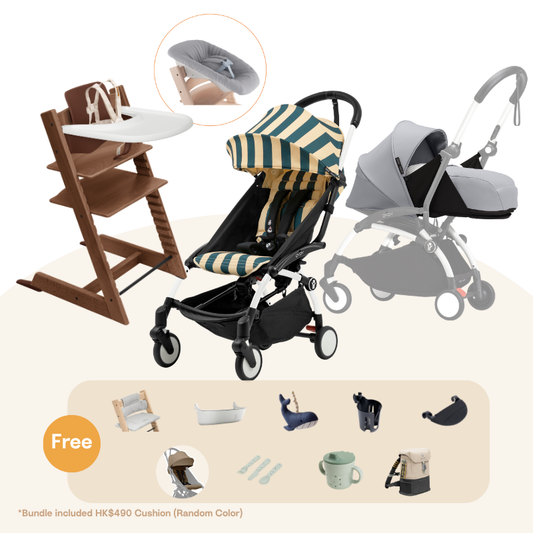 Stokke - TT＆YOYO³ Newborn Bundle (Oak/Riviera Collection, for 0-36 months)