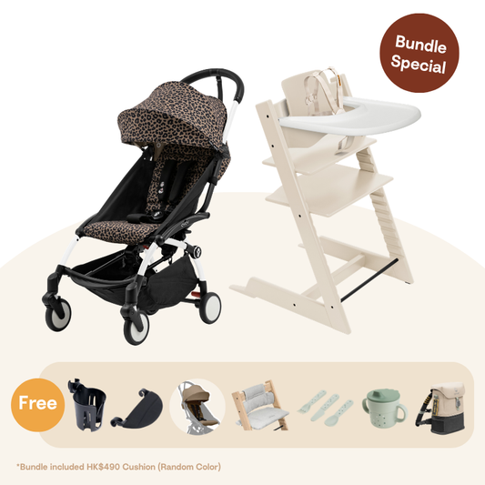 Stokke - TT＆YOYO³ Growth Bundle (Beech/Wild collection, for 6-36 months)