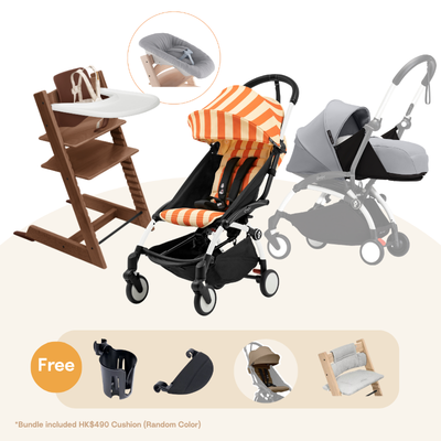 Stokke - TT＆YOYO³ Newborn Bundle (Oak/Riviera Collection, for 0-36 months)