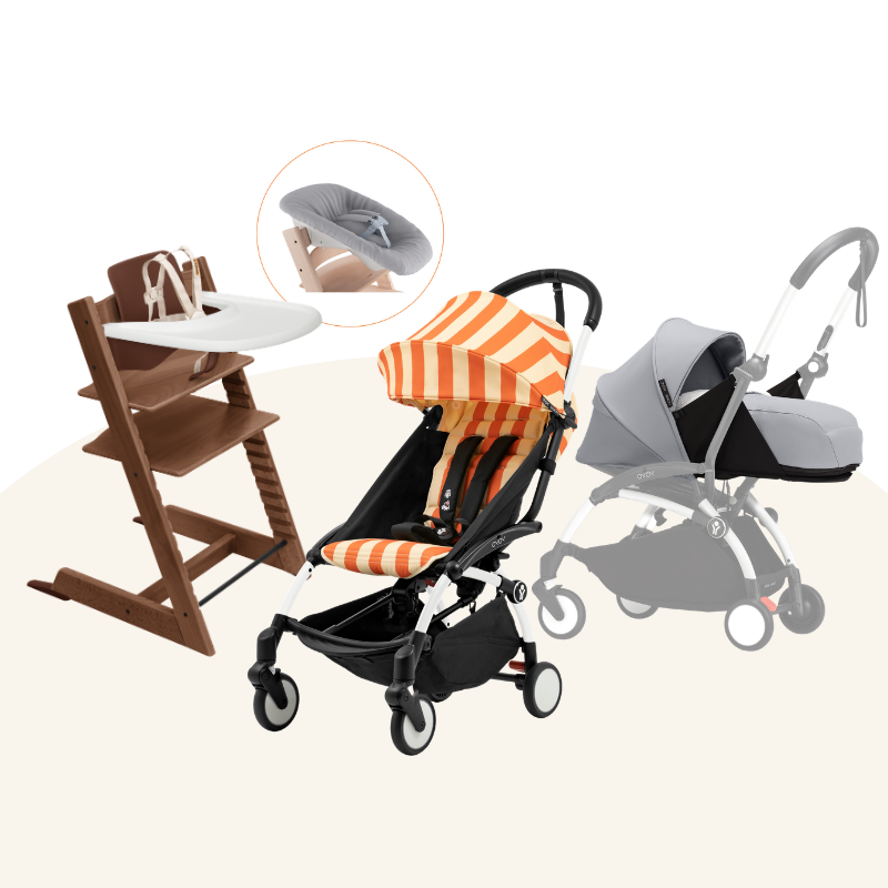 Stokke - TT＆YOYO³ Newborn Bundle (Oak/Riviera Collection, for 0-36 months)