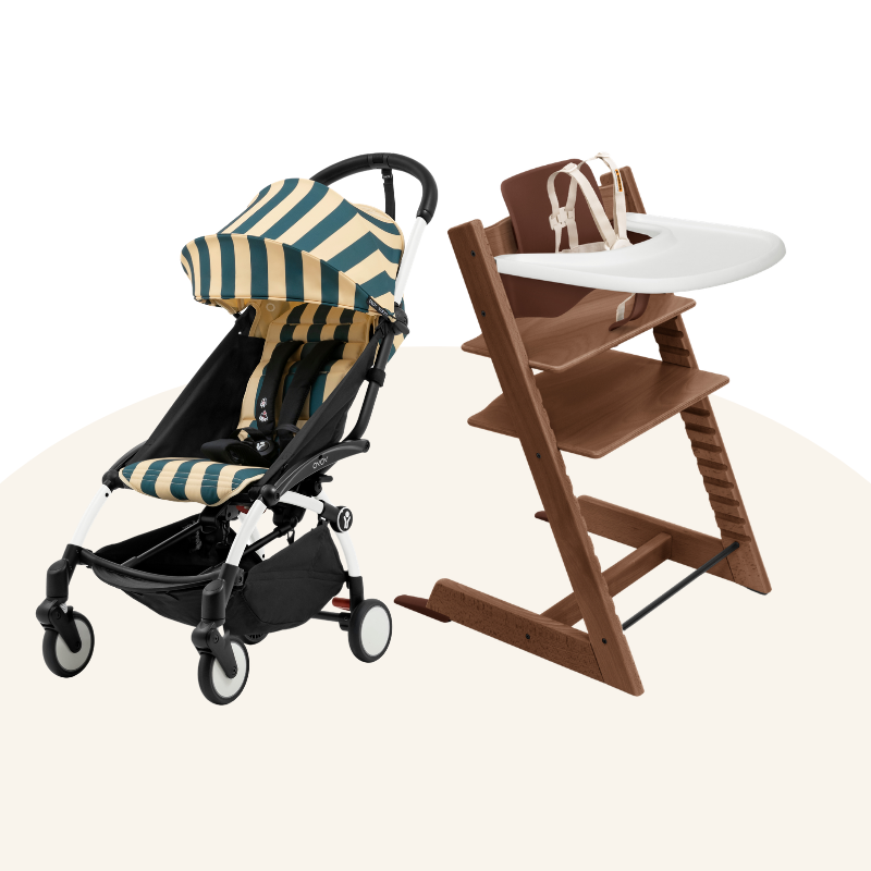 Stokke-TT＆YOYO³ Growth Bundle (Oak/Riviera Collection, for 6-36 months)