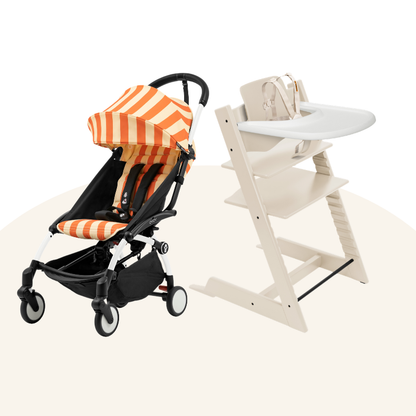 Stokke® TT＆YOYO³ Growth Bundle (Beech/Riviera Collection, for 6-36 months)