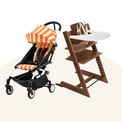 Stokke-TT＆YOYO³ Growth Bundle (Oak/Riviera Collection, for 6-36 months)