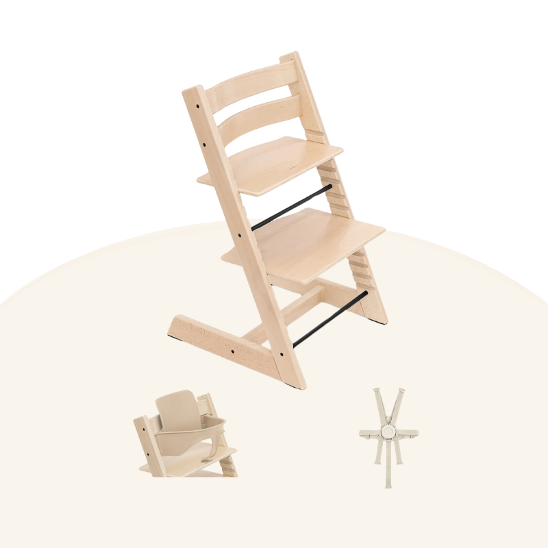 Stokke® Tripp Trapp® 3件套 (山毛櫸木系列，適合6-36個月)